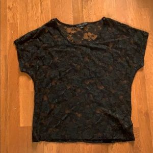 Black lace shirt